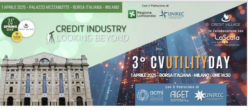 Due eventi in un’unica giornata per esplorare il futuro della credit industry e del mercato Utility: il 1° aprile in Borsa Italiana a Milano tornano CvSpringDay e CvUtilityDay